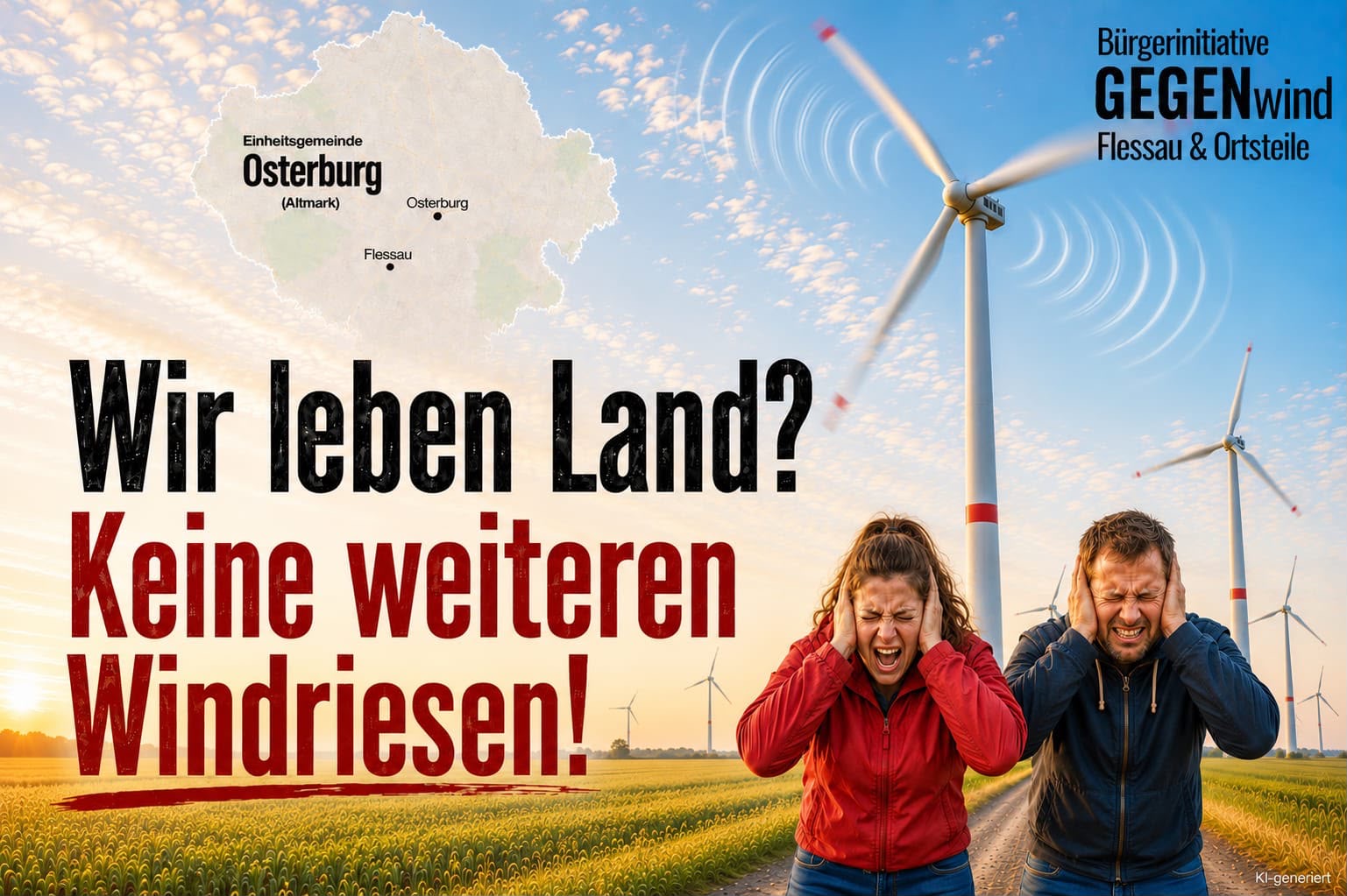 Wir lieben Land? Keine weiteren Windriesen! Bürgerinitiative GEGENwind Flessau und Ortsteile